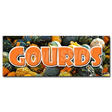 Signmission GOURDS DECAL sticker halloween pumpkins squash decorative ornamental, D-12 Gourds D-12 Gourds